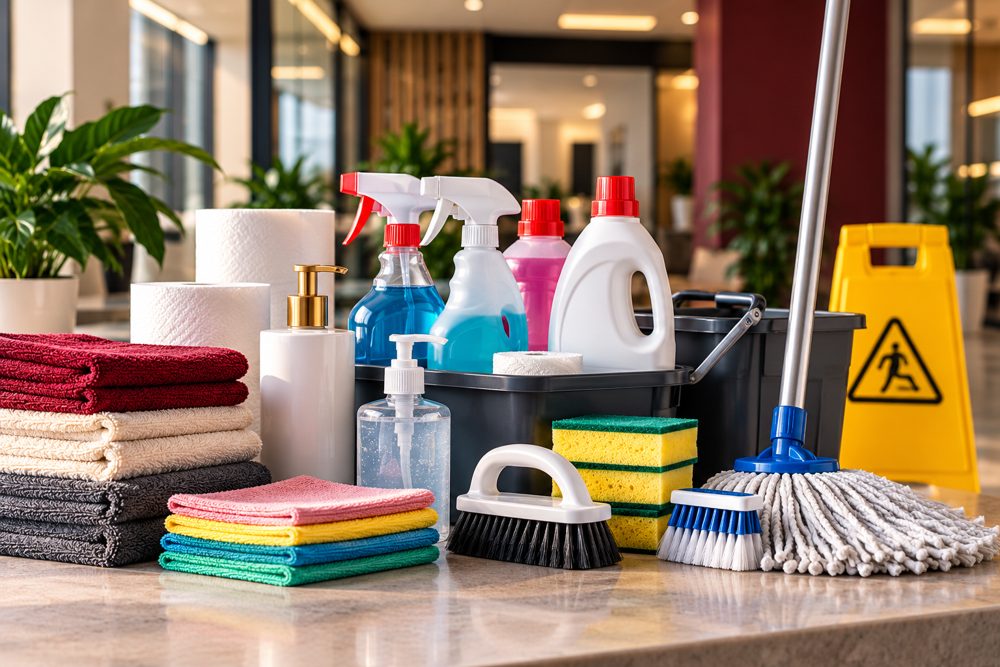 Cleaning supplies and tools